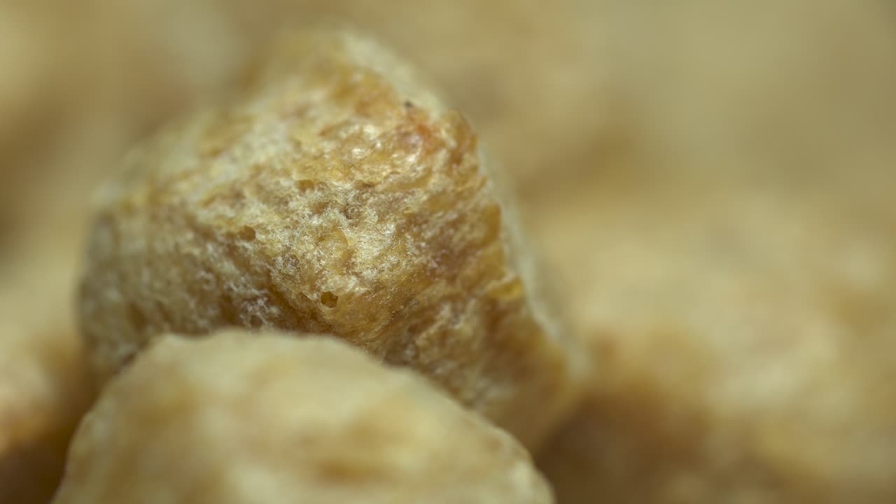 개 사료 말린 비트 필링 프레임 익스트림 매크로에 대한 극적인 공개