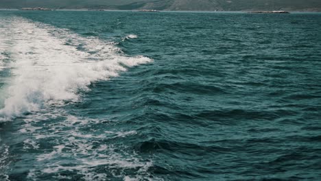 waves rolling on the ocean near ushuaia in tierra del fuego, argentina