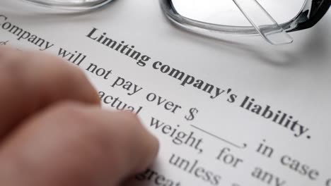 finger tapping on limiting company liability