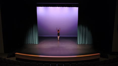 ballet dancer dancing on stage 4k