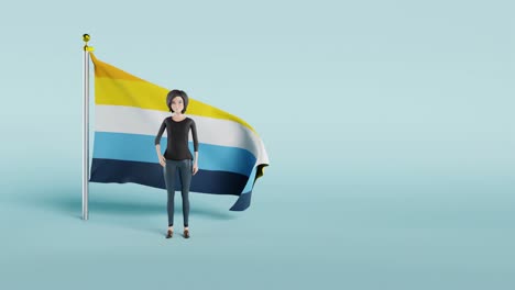 Ein-Video-Der-Aroace-Pride-Flagge-Vor-Blauem-Hintergrund