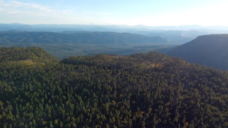 passing over the edge of the mogollon rim in arizona