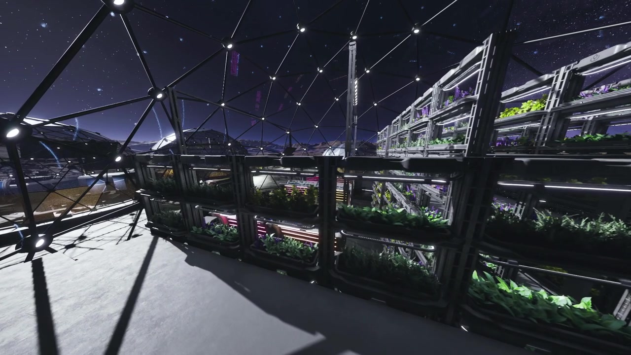 Sofisticato rifugio agricolo metropolitano con illuminazione.