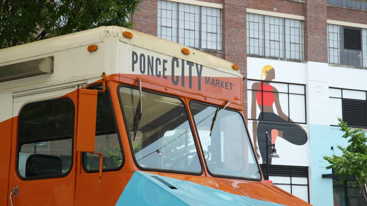 Close up of Ponce City Market's van