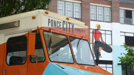 close up of ponce city market's van