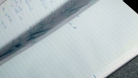 b-roll shots of math-calculus notes. meant for atmosphere and extra scenery.