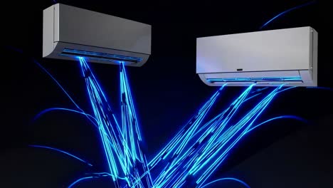 modern dual split system air conditioner