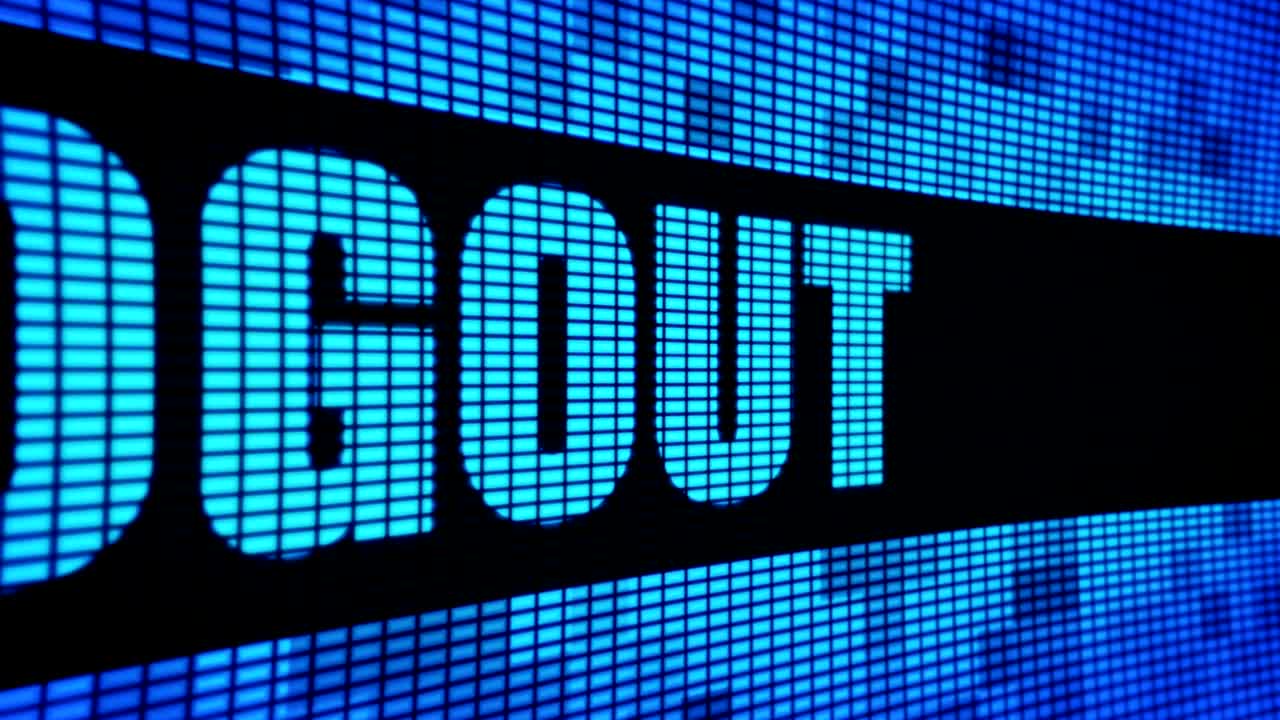 Logout Side Text Scrolling LED Wall Pannel Display Sign Board