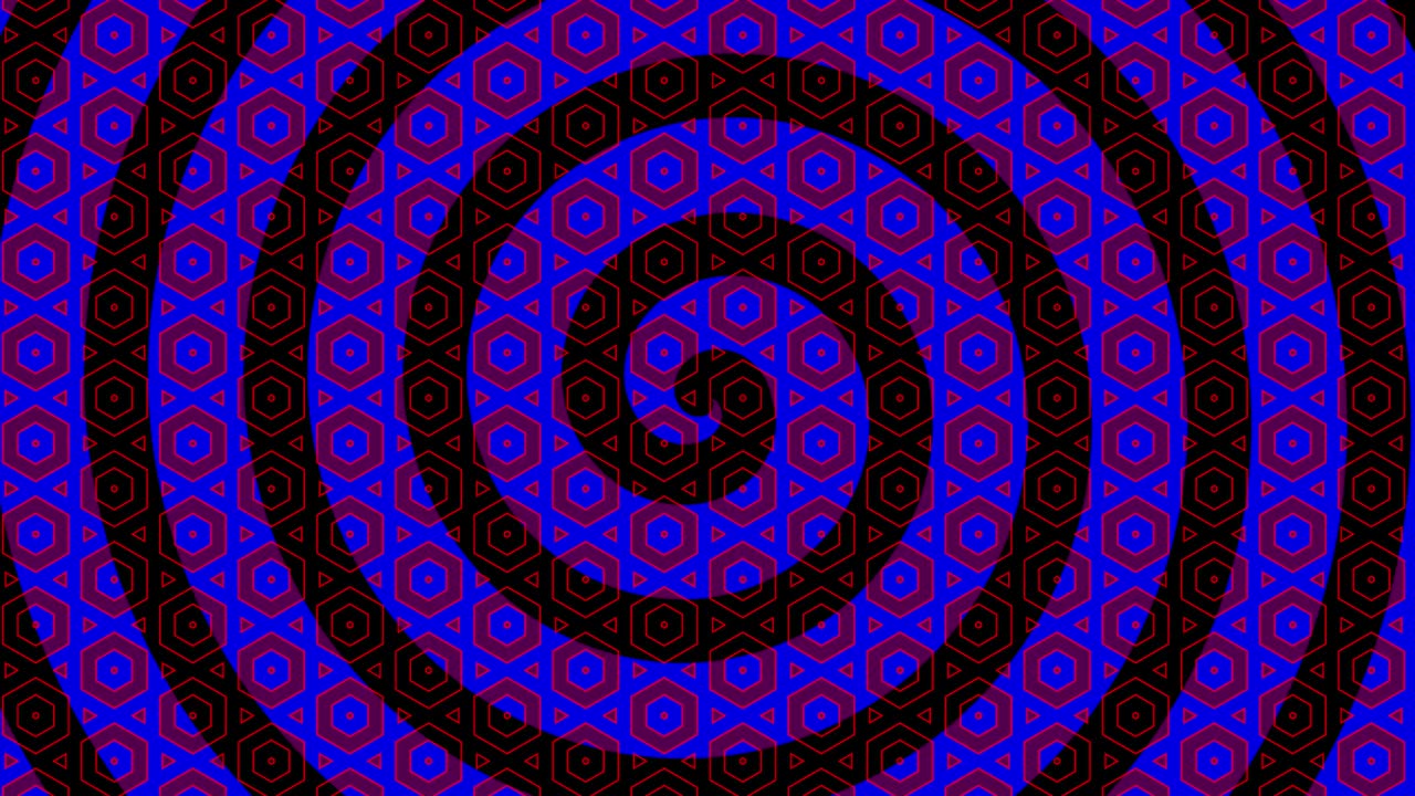 modelo de video 4k con efecto estroboscópico e hipnótico, en formato de video 16: 9.