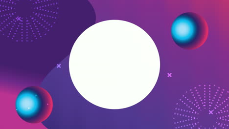 color vivo y fluido con fondo de marco circular