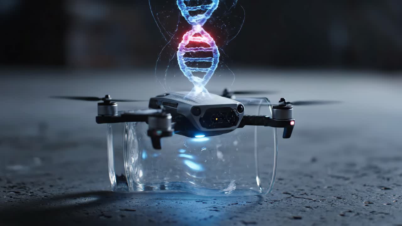 Drone with DNA Hologram