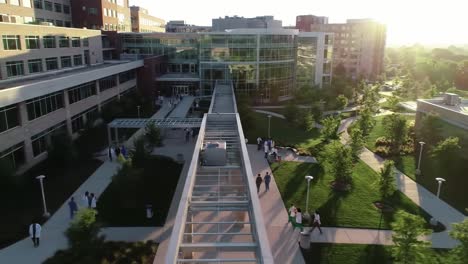 hospital campus aerial view