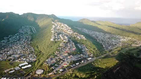 Hawaii---Vista-De-Drone-De-La-Ciudad-Kai-2