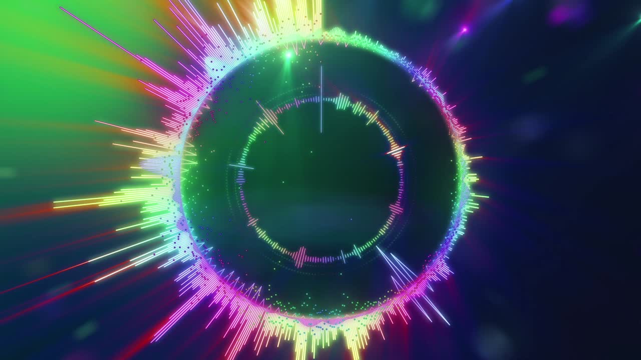 Abstract Audio Spectrum Visualization
