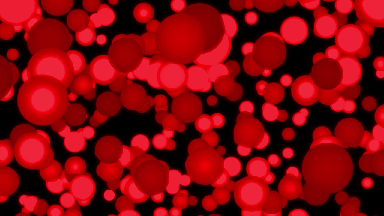 큰 크기의 점 공이 움직이는 애니메이션 모션 그래픽