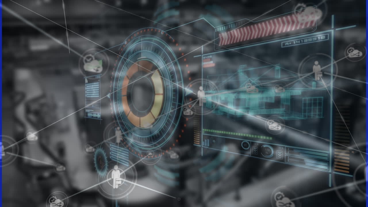 창고에서 데이터 처리의 애니메이션