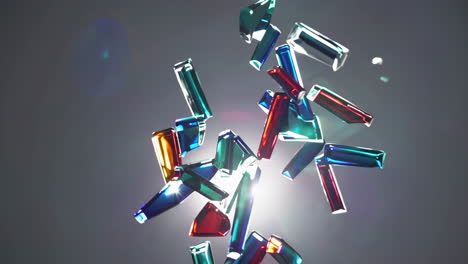 Abstract Glass Fragments