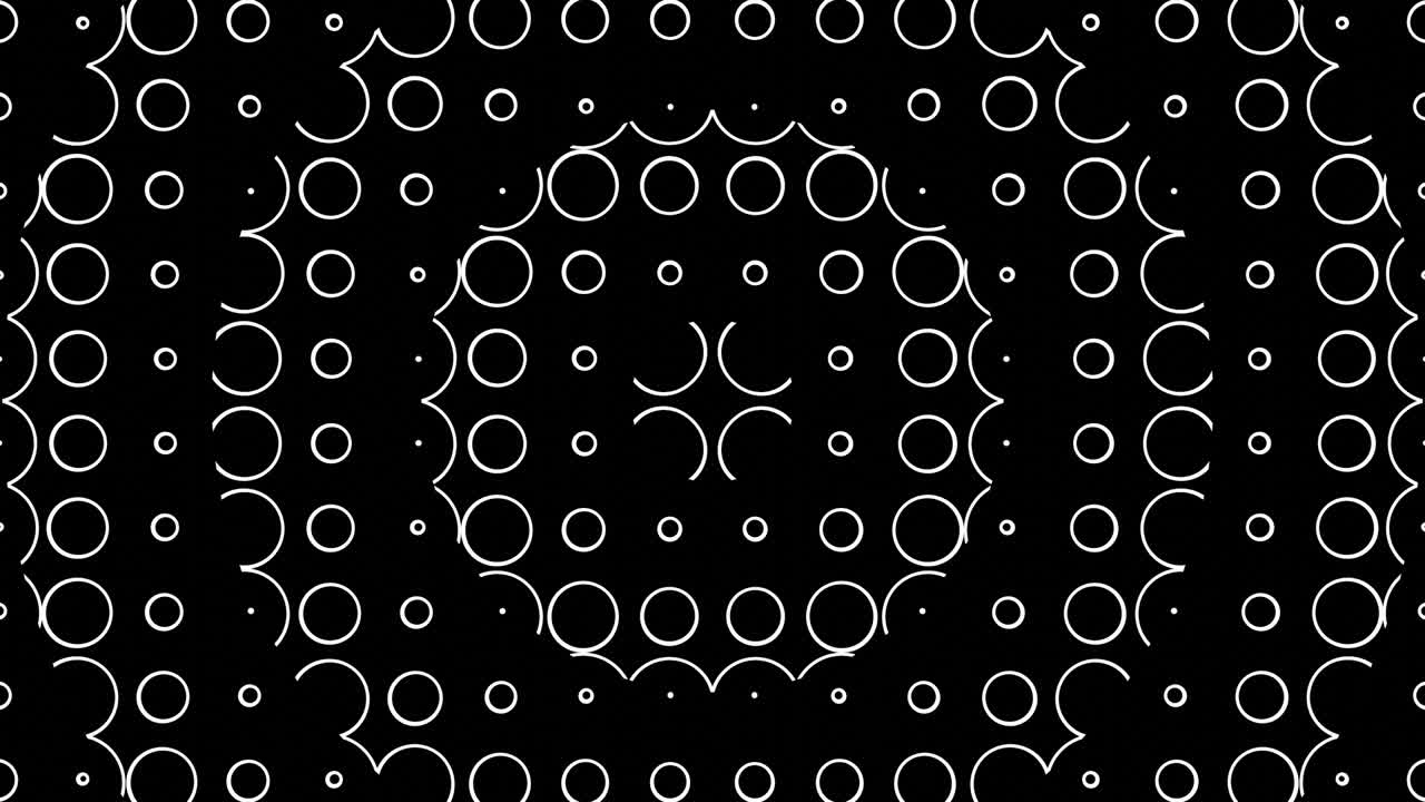 Abstract circular transition or circular waves of small circles