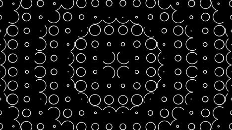 transición circular abstracta o ondas circulares de pequeños círculos