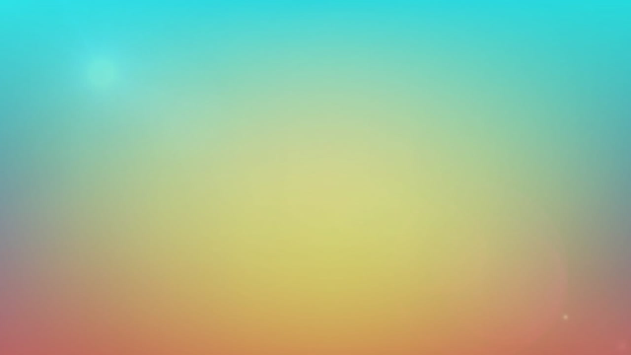 animación de puntos de luz que se mueven sobre un fondo de gradiente colorido con espacio de copia.