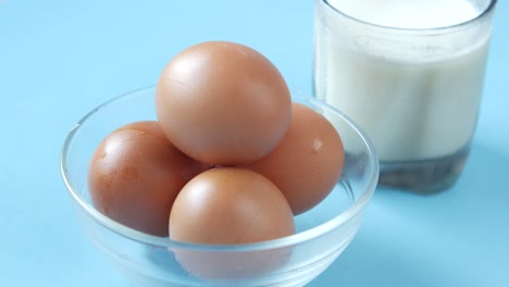 eggs and milk