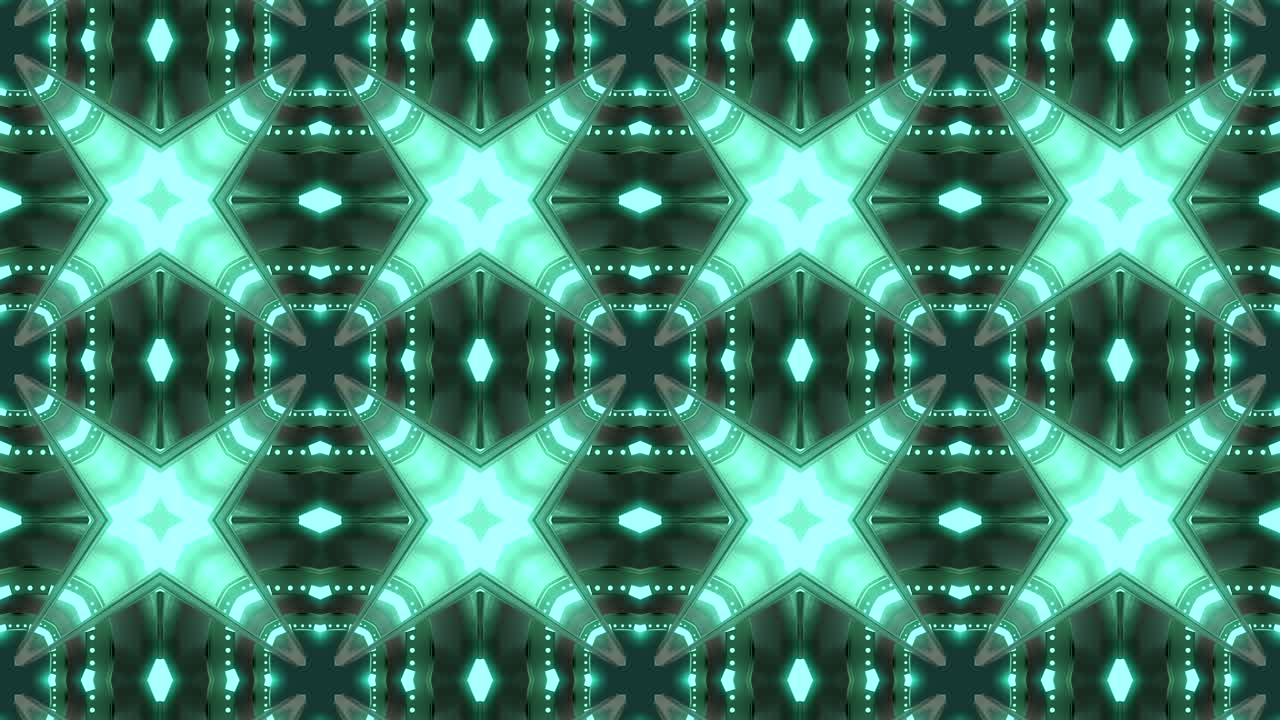 Looped Abstract ornate decorative background. 3d Kaleidoscope or mandala.