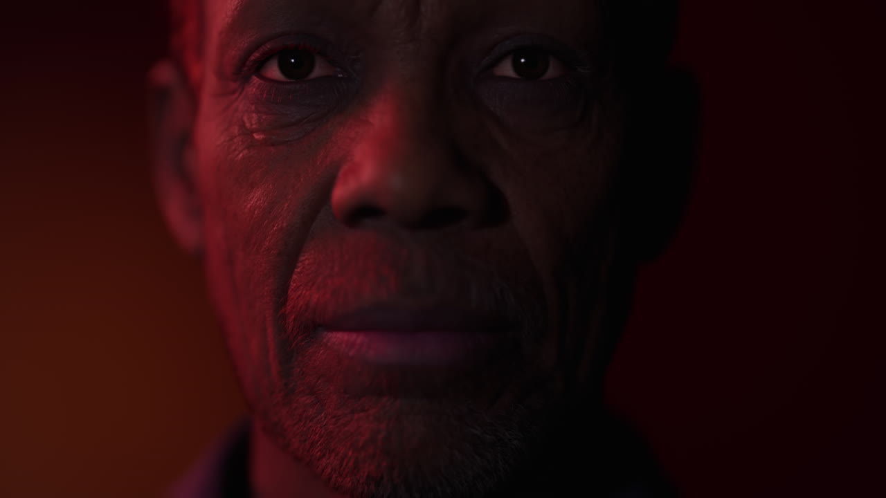 very old African American man