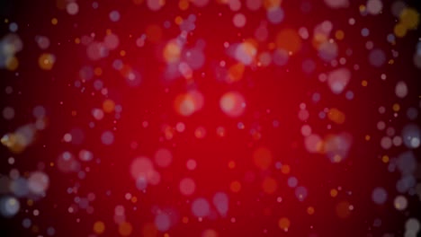 Animation-of-light-spots-on-red-background