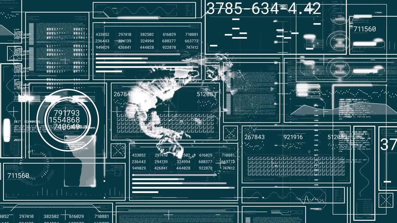 Animation of statistics and financial data processing