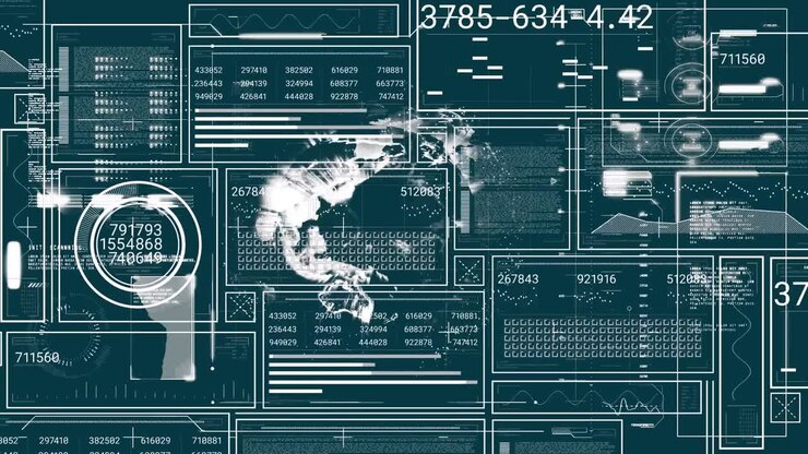 Animation of statistics and financial data processing