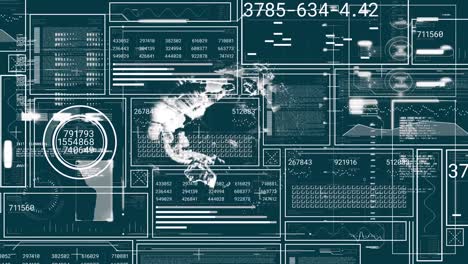 animación de las estadísticas y procesamiento de datos financieros