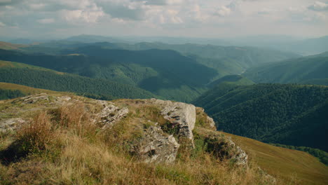 mountain scenery from a peak