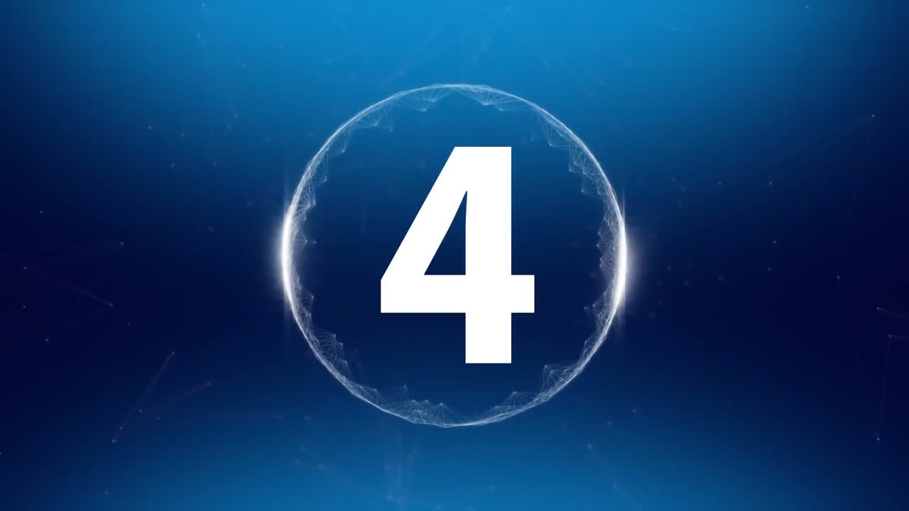 Animated countdown video