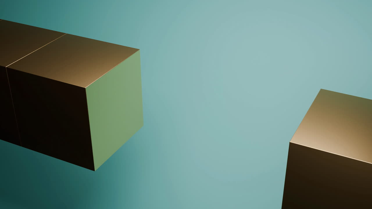 Golden Geometric Cubes