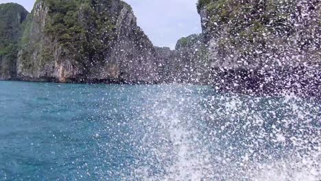 phi phi islands taxi boat sail to viking cave