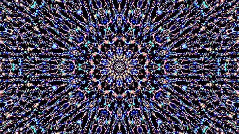 beautiful abstract kaleidoscope that shines, a radiant light that regulates the subtle movements