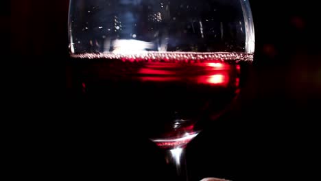 red wine in a glass