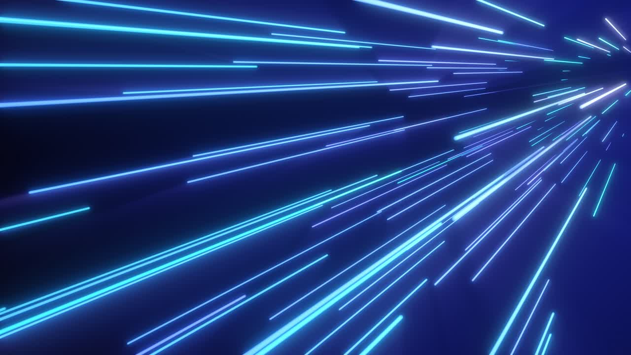 Abstract linee di velocità luminose al neon