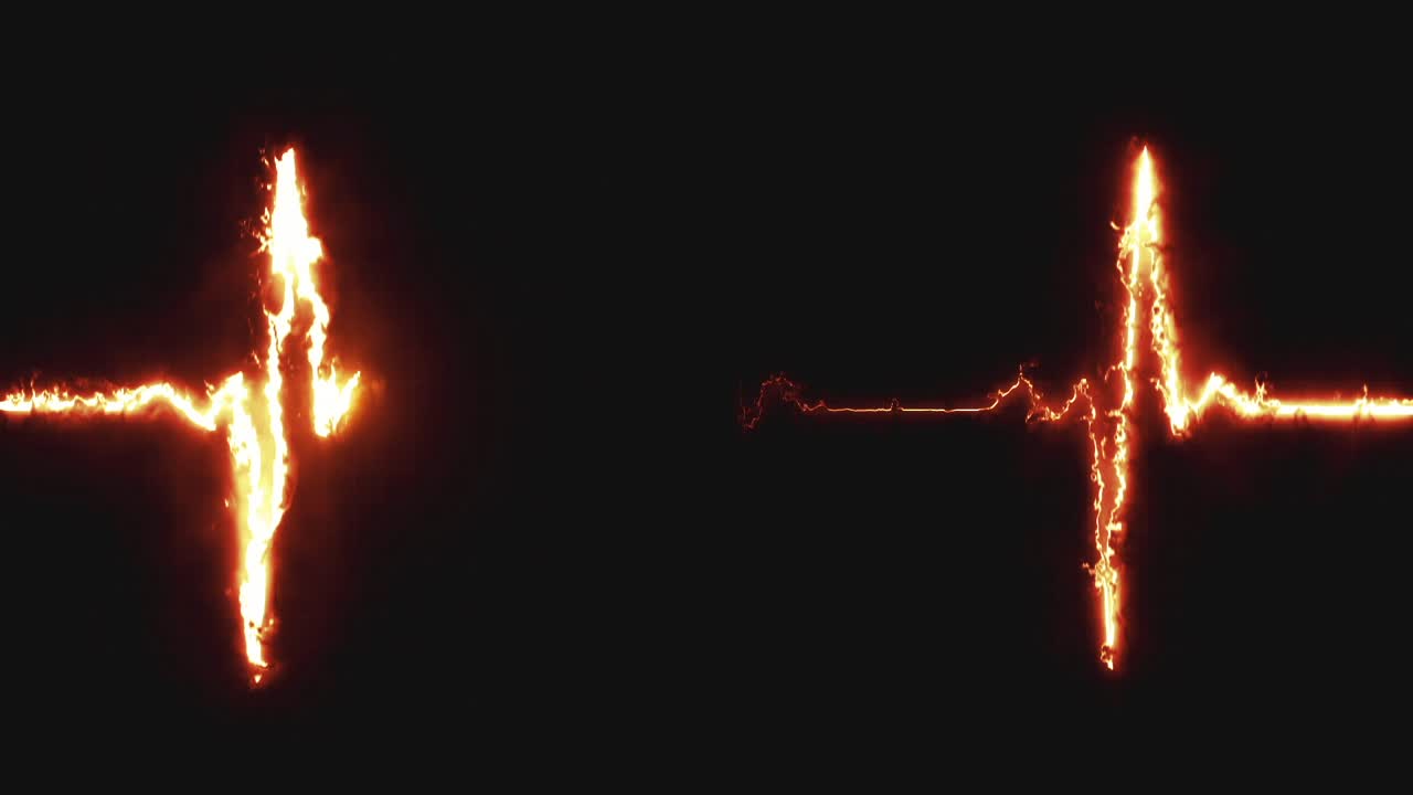 Heartbeat ekg animation