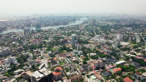 landscape of ikoyi neighbourhood in lagos showing lekki-ikoyi link bridge