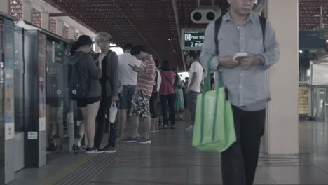 metro station platform scene