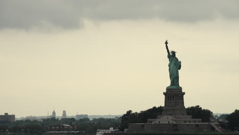 Statue-of-Liberty-Against-Late-Afternoon-Sky