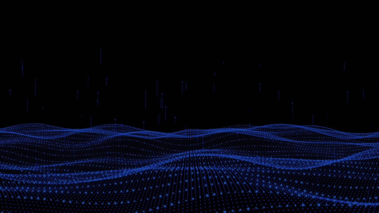 Abstract Digital Wave Pattern