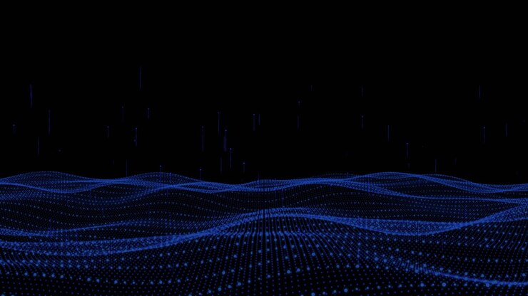 абстрактный цифровой волновой рисунок