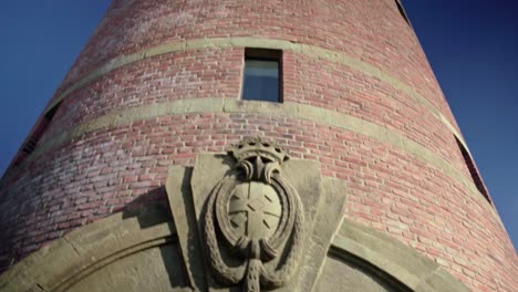 Old-brick-tower-on-blue-sky