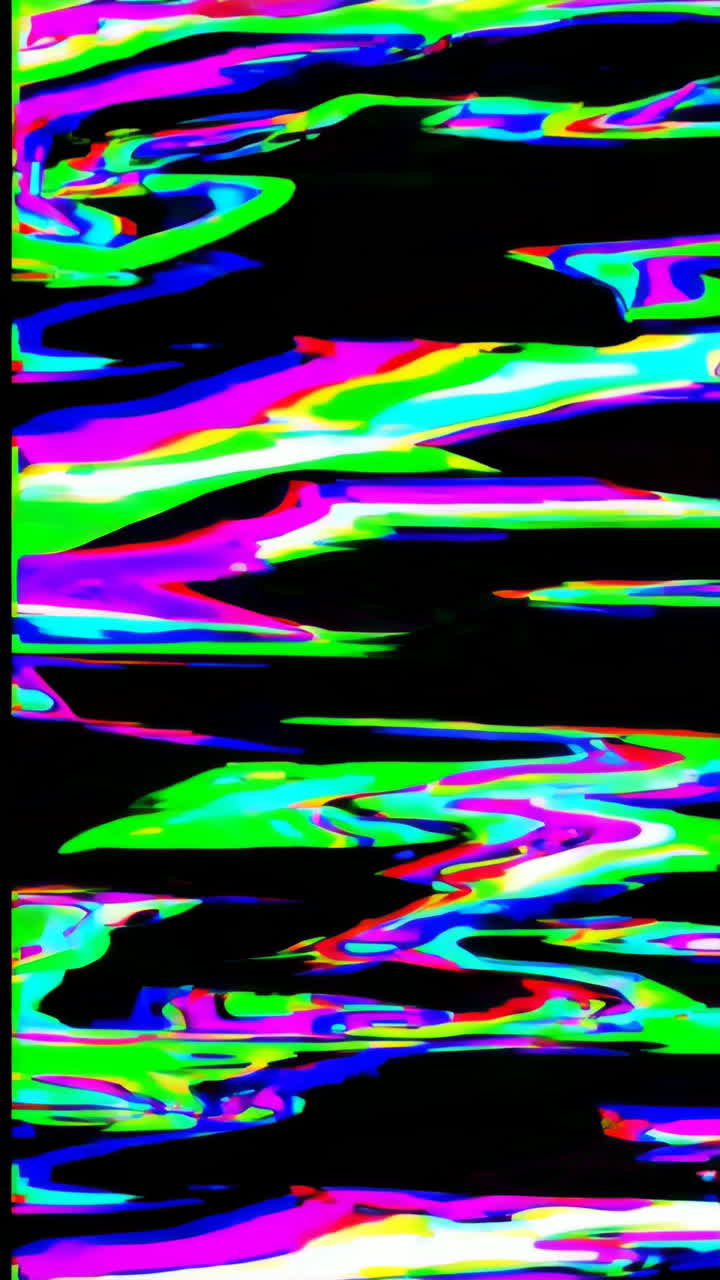 Abstract Digital Art with Glitch Effects