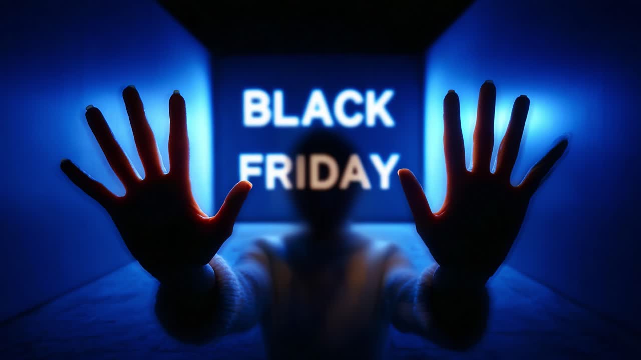 Vibrant Black Friday Shopping Experience: Hands Reaching Out in Anticipation of Great Deals and Discounts. A Visual Representation of Consumer Excitement and Modern Retail Culture