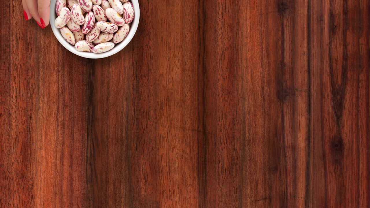 Offering white and red beans