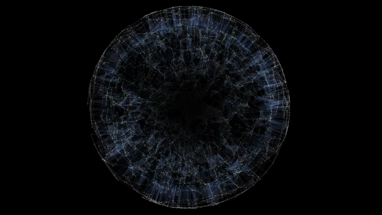 holograma de la tierra red de negocios globales en rotación.