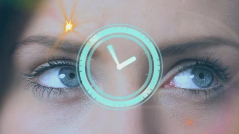 Animation-of-clock-moving-over-eyes